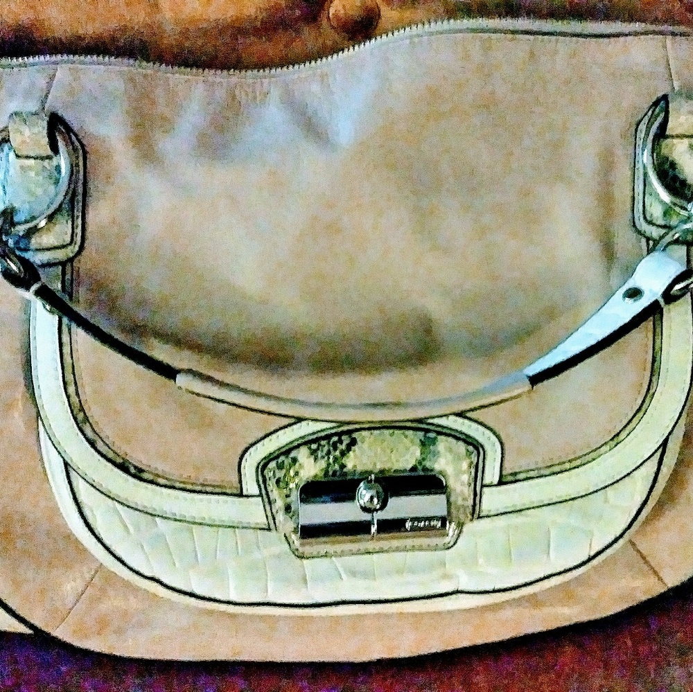 Coach Kristin Crossbody Ivory Leather Bag